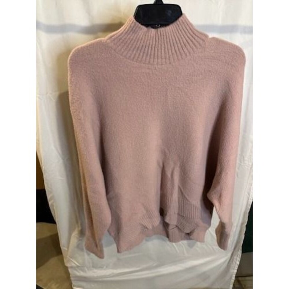 Express Mock Neck Sweater with Crossover Hem – Size L